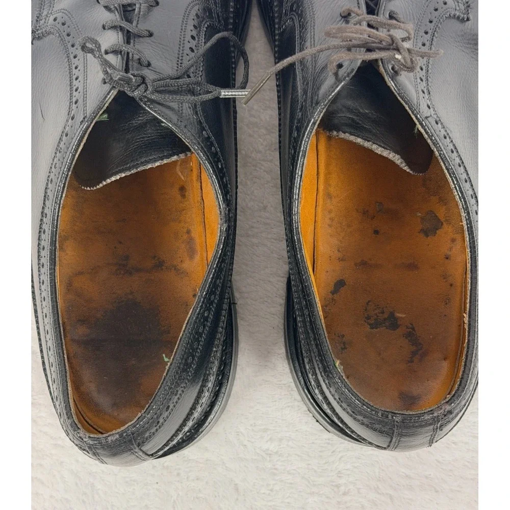 Royal Imperial by Florsheim Black Leather Longwing Blucher Dress Shoes Men US 13